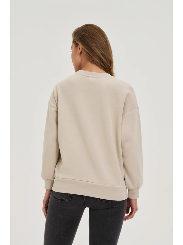 Moodo Blúzka s aplikáciou béžová Moodo