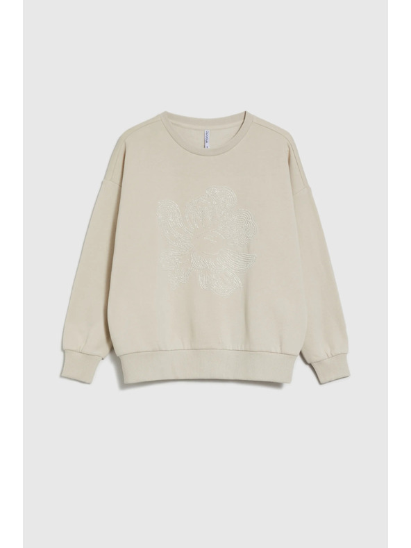 Moodo Blúzka s aplikáciou béžová Moodo