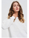 Moodo Blúzka s aplikáciou biela Moodo
