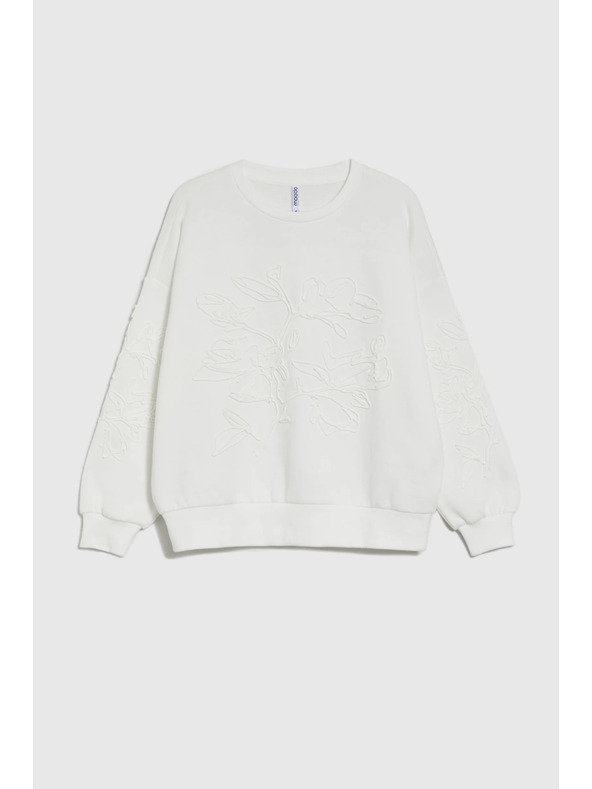 Moodo Blúzka s aplikáciou biela Moodo