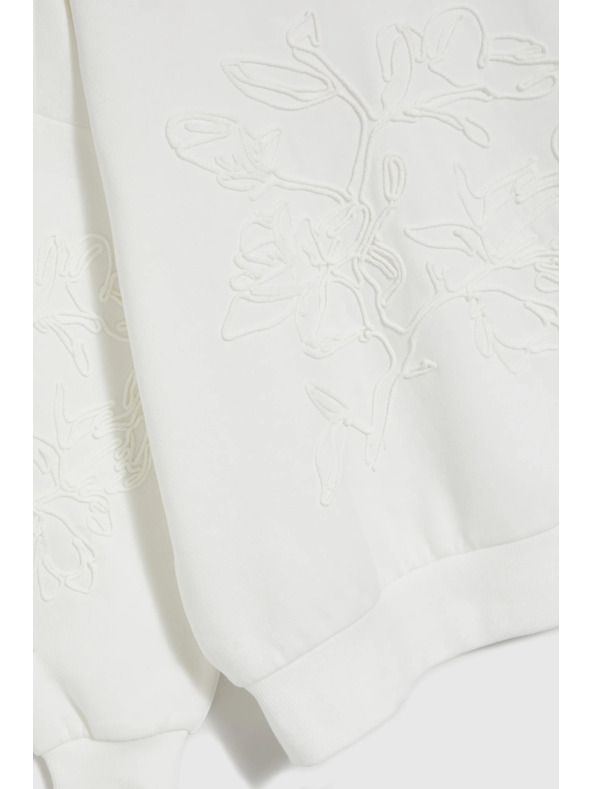 Moodo Blúzka s aplikáciou biela Moodo