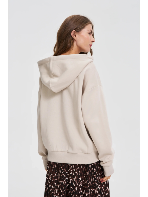 Moodo Mikina s kapucňou béžová Moodo