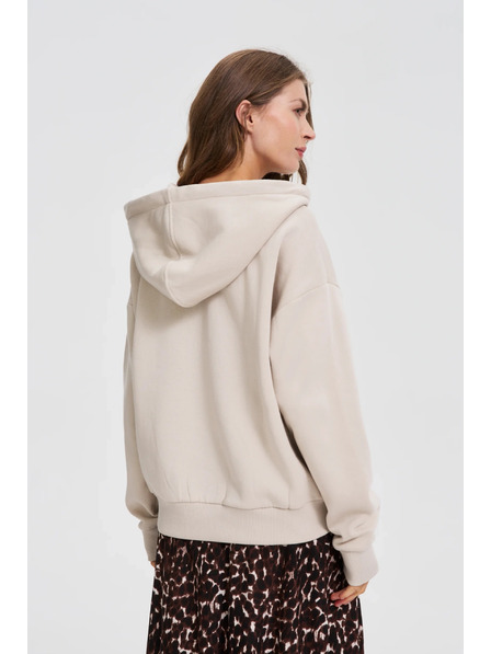 Moodo Mikina s kapucňou béžová Moodo