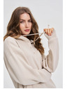 Moodo Mikina s kapucňou béžová Moodo