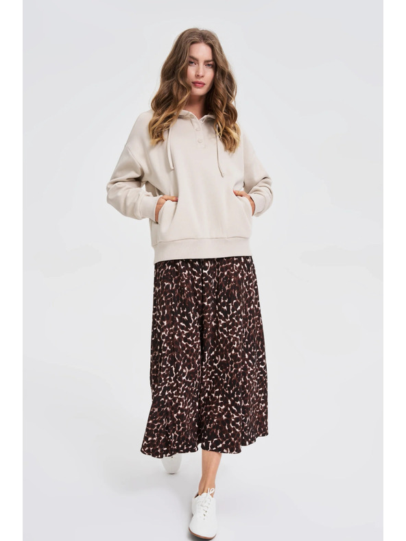 Moodo Mikina s kapucňou béžová Moodo