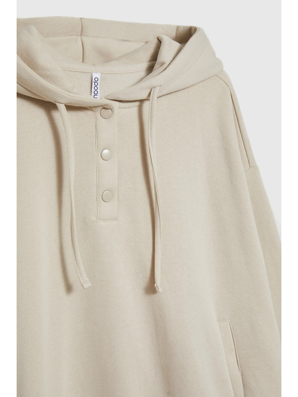 Moodo Mikina s kapucňou béžová Moodo