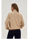 Moodo Mikina na zips béžová Moodo