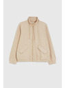 Moodo Mikina na zips béžová Moodo