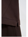 Moodo Oversize mikina hnedá Moodo