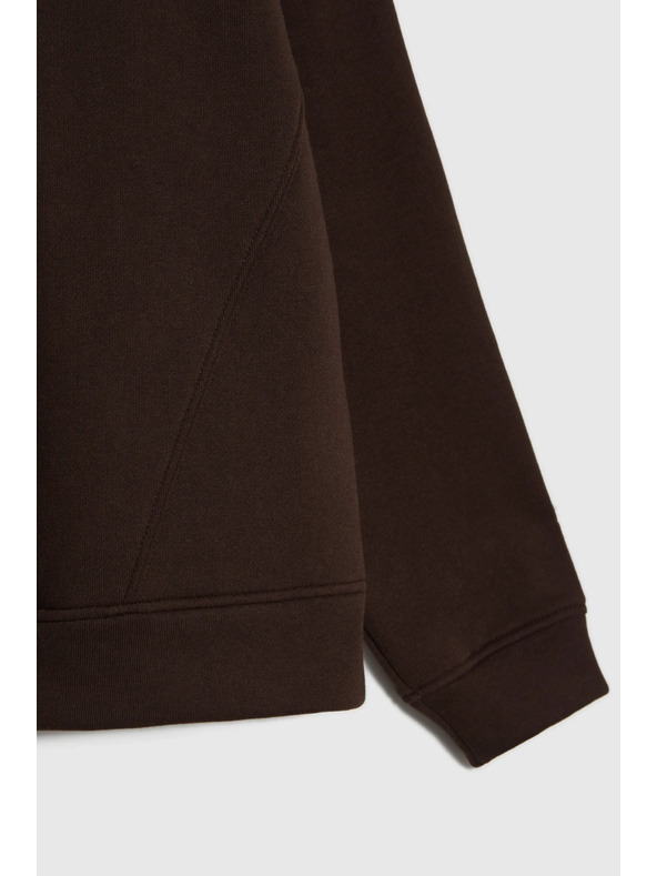 Moodo Oversize mikina hnedá Moodo