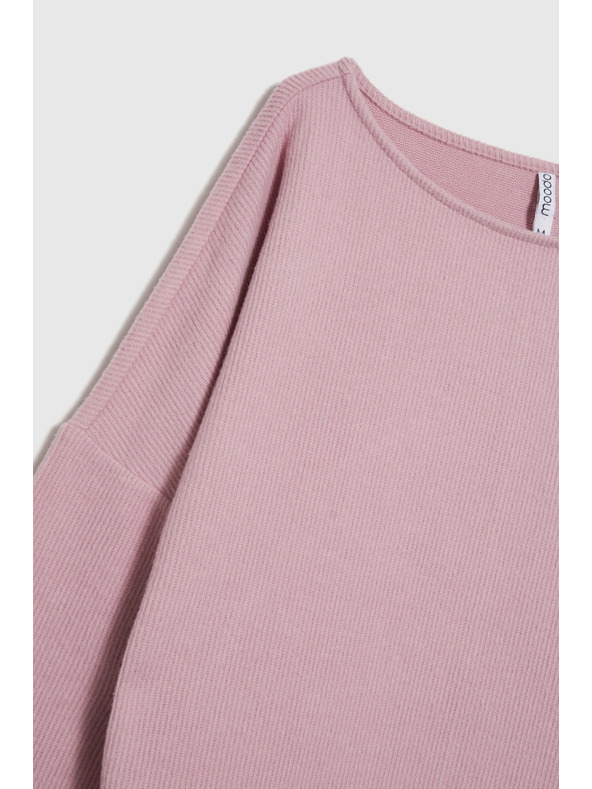 Moodo Hladká ružová mikina Moodo