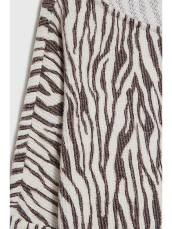 Moodo Blúzka so zvieracím vzorom béžová Moodo