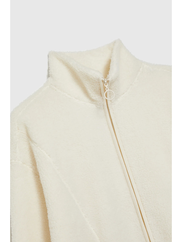 Moodo Rozopínacia blúzka béžová Moodo