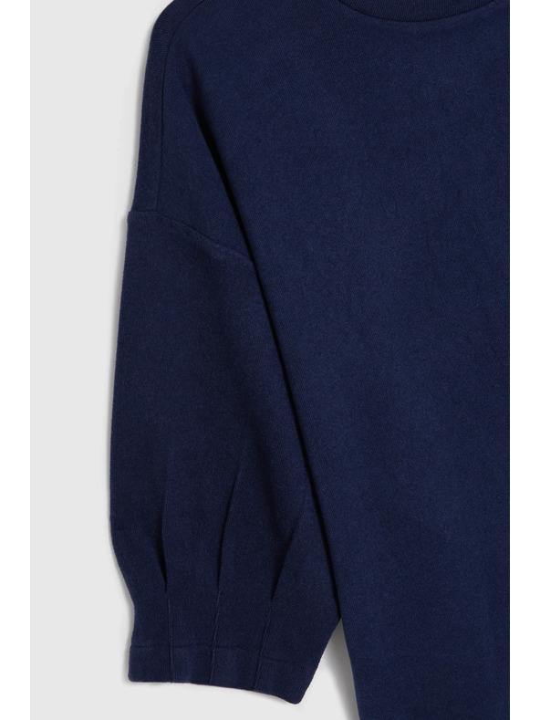 Moodo Sveter s krátkymi rukávmi tmavomodrý Moodo