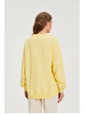Moodo Blúzka s výstrihom do V žltá Moodo