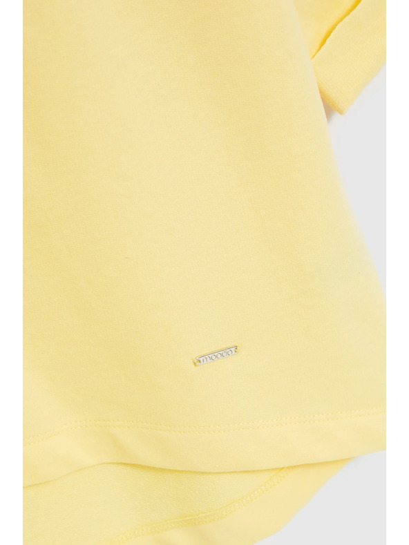 Moodo Blúzka s výstrihom do V žltá Moodo