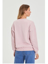 Moodo Sveter s kytičkami ružový Moodo