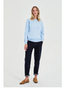 Moodo Blúzka navliekacia cez hlavu svetlomodrá Moodo