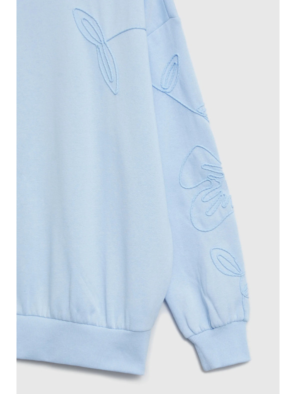 Moodo Blúzka navliekacia cez hlavu svetlomodrá Moodo