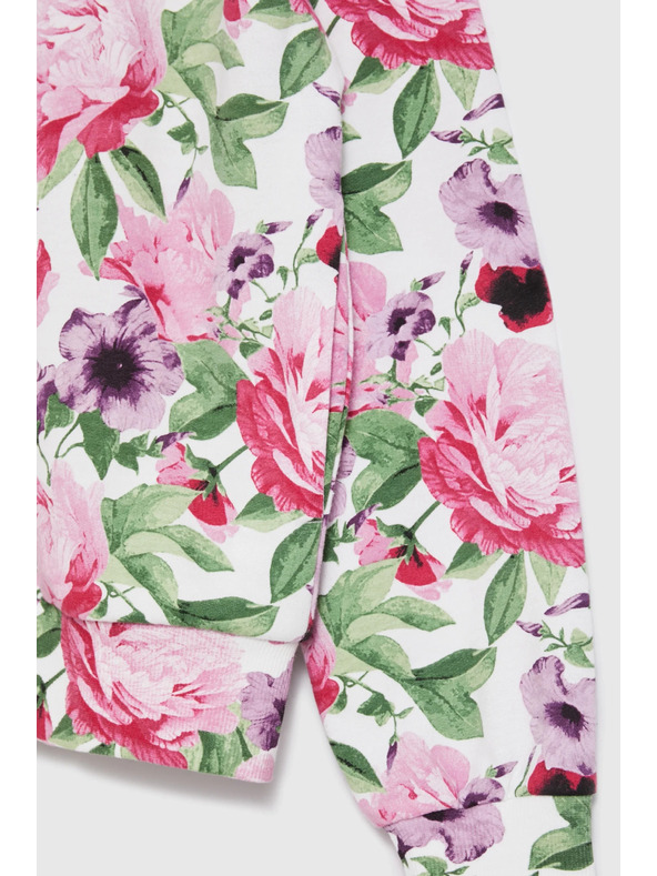 Moodo Rozopínacia blúzka s kvetinovým vzorom ružová Moodo