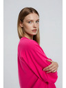 Moodo Sveter s krátkymi a širokými rukávmi fuchsiový Moodo