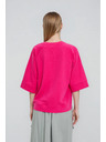 Moodo Sveter s krátkymi a širokými rukávmi fuchsiový Moodo