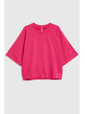 Moodo Sveter s krátkymi a širokými rukávmi fuchsiový Moodo