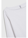 Moodo Priliehavá biela blúzka s dlhým rukávom Moodo