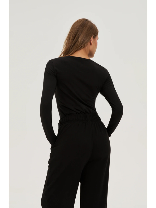 Moodo Blúzka s flitrami čierna Moodo