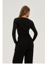 Moodo Blúzka s flitrami čierna Moodo