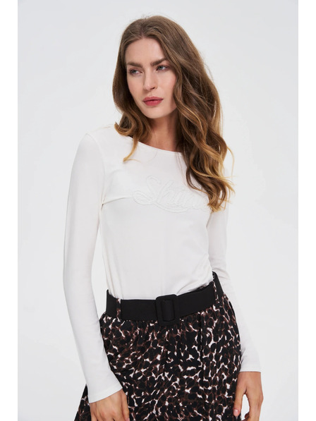 Moodo Blúzka s flitrami biela Moodo