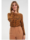 Moodo Top s motívom hnedý Moodo