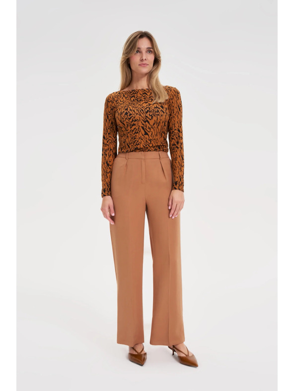 Moodo Top s motívom hnedý Moodo