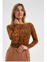 Moodo Top s motívom hnedý Moodo