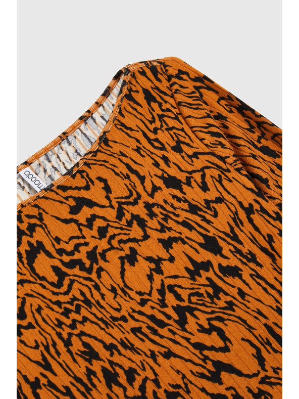 Moodo Top s motívom hnedý Moodo