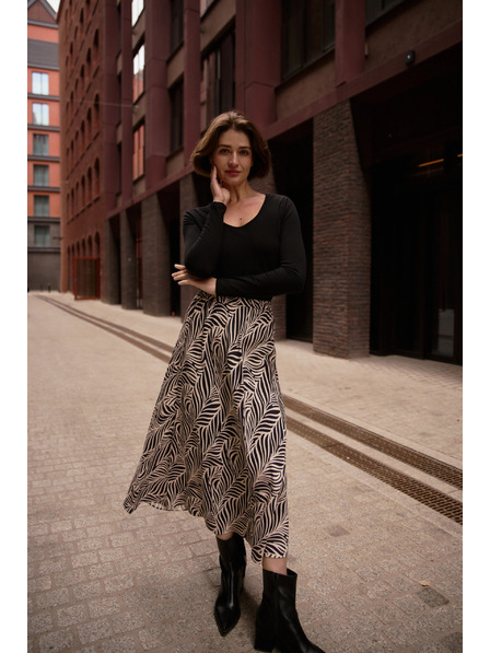 Moodo Bavlnené tričko čierne Moodo