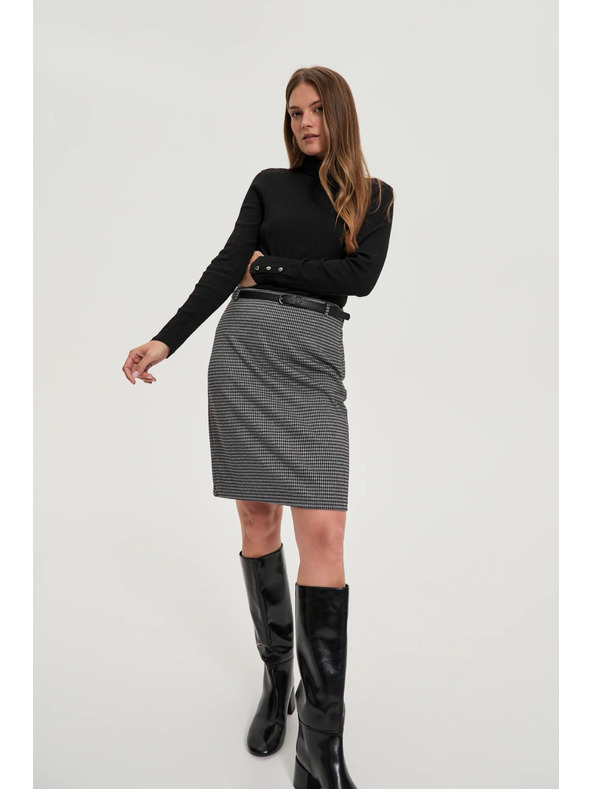 Moodo Bavlnený rolák čierny Moodo