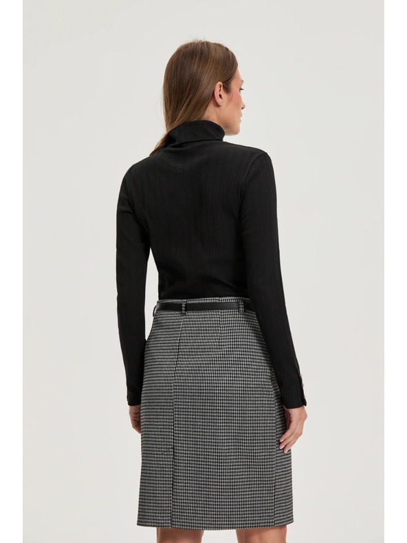 Moodo Bavlnený rolák čierny Moodo