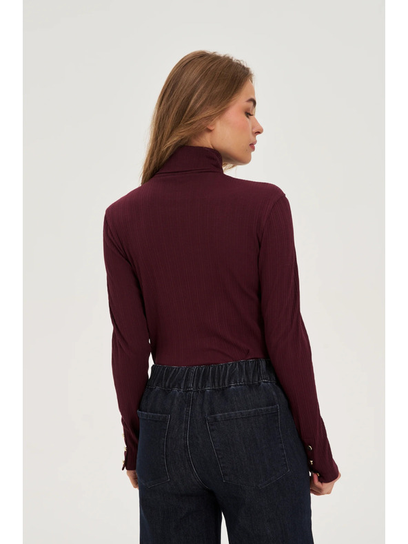 Moodo Bavlnený rolák vínový Moodo