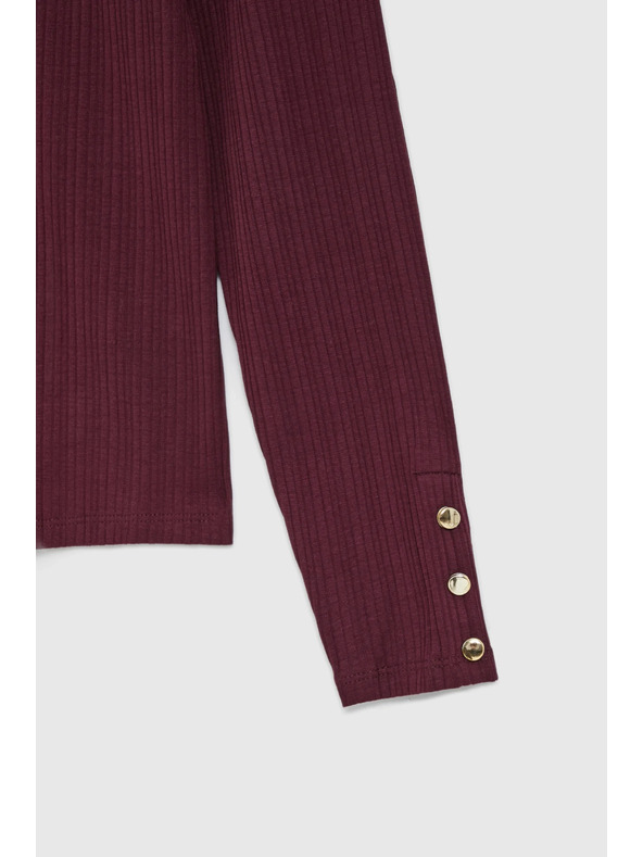 Moodo Bavlnený rolák vínový Moodo