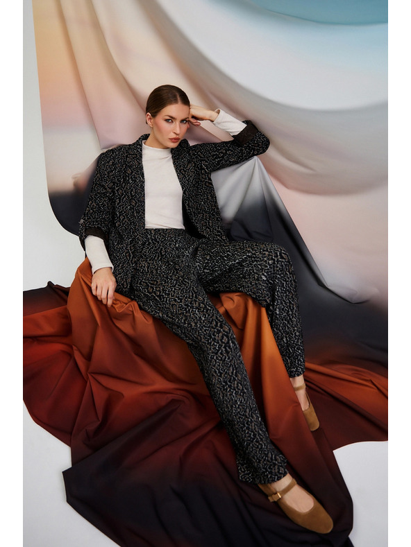 Moodo Béžová blúzka s golierom Moodo