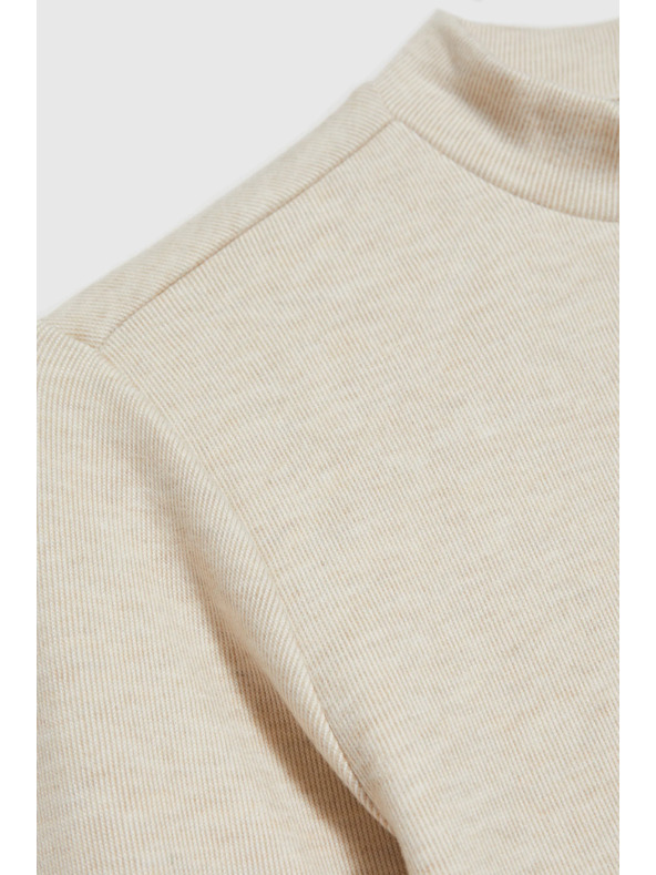 Moodo Béžová blúzka s golierom Moodo