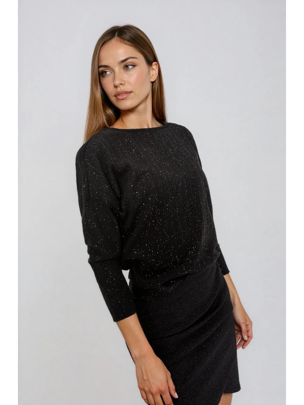 Moodo Lesklý top čierny Moodo