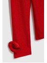 Moodo Červená blúzka s ozdobnými rukávmi Moodo