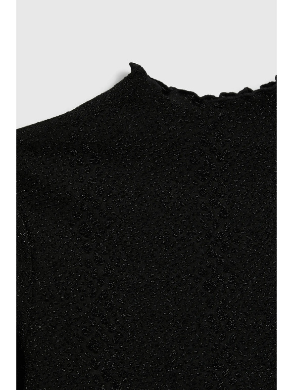 Moodo Lesklý top čierny Moodo