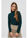 Moodo Blúzka s metalickou niťou smaragdová Moodo