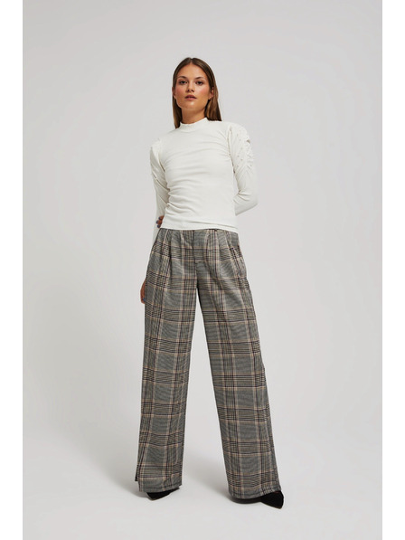 Moodo Blúzka s nadýchanými rukávmi perleťová Moodo