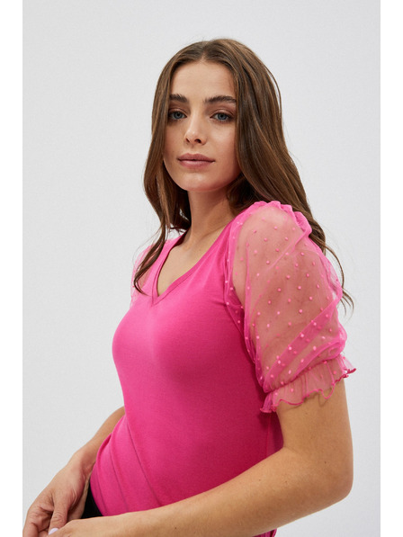 Moodo Blúzka s ozdobnými rukávmi Moodo