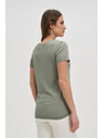 Moodo Blúzka s krátkym rukávom olivová Moodo