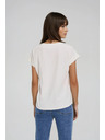 Moodo Tričko s potlačou ecru Moodo
